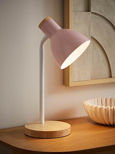 Woody Blush Flexi Neck Desk Lamp