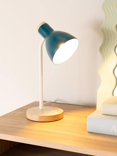Woody Teal Flexi Neck Desk Lamp