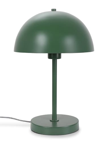 Dome Shade Table Lamp in Forest Green