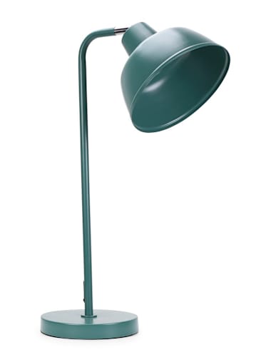 Teal Dome Shade Table Lamp