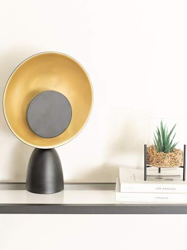 Black Integrated LED Table Lamp