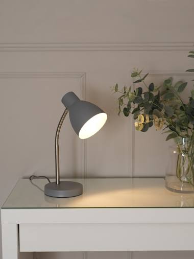 Keela Grey Adjustable Desk Lamp