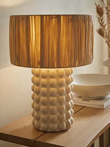 Kiran Stone Bubble Ceramic Table Lamp