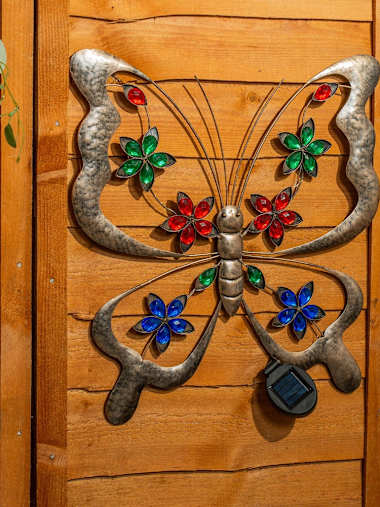 Solar Butterfly Wall Art