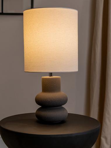 Hand-Finished Abstract Stacked Table Lamp