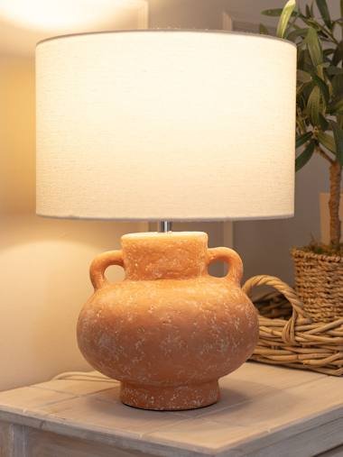 Hand-Finished Terracotta Grecian Urn Table Lamp