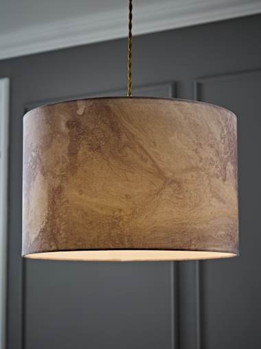 Marble Pattern Drum Shade