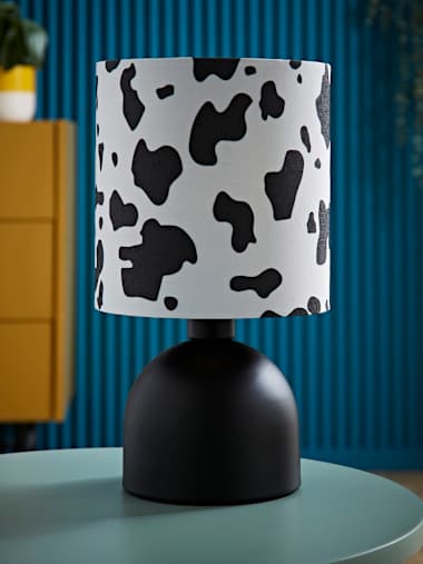 Miley Cow Print Table Lamp