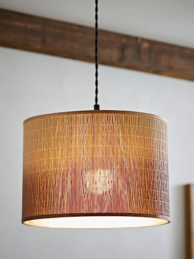 Mollie Ombre Bamboo Drum Shade