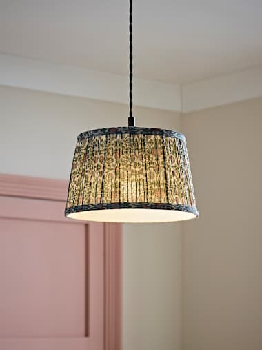 Abel Small Tapered Pleated Floral Easy Fit Shade