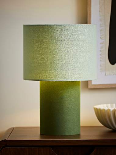 Bobby Green Duo Fabric Table Lamp