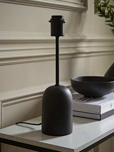 Black Dome Table Lamp Base