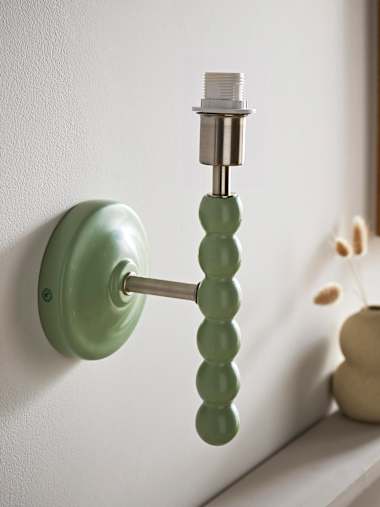 Bobbles Sage Green Bobbin Wall Light Base