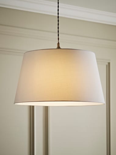 Aspen Large White Tapered Shade