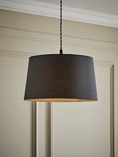 Aspen Medium Grey Tapered Shade