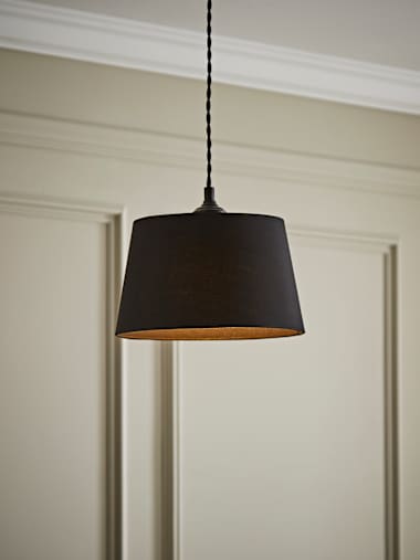 Aspen Small Black Tapered Shade