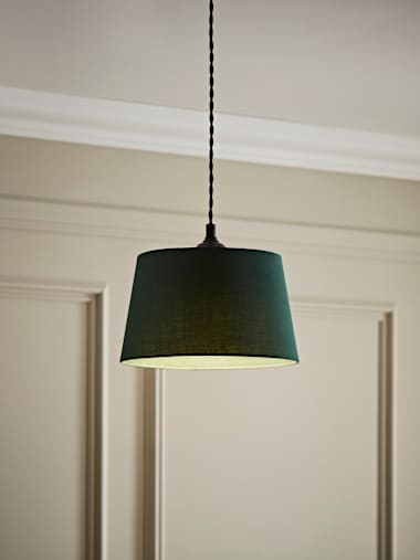 Aspen Small Forest Green Tapered Shade