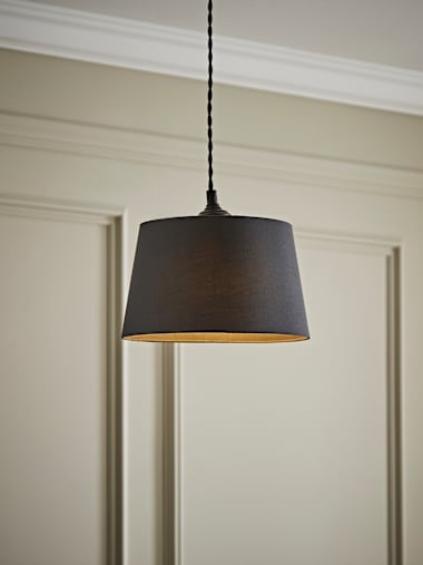 Aspen Small Grey Tapered Shade