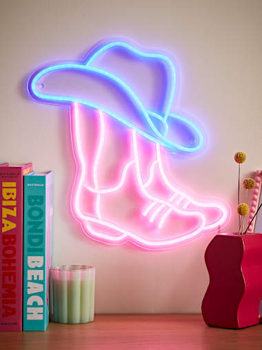 Cowboy Cowboy Neon Wall Light