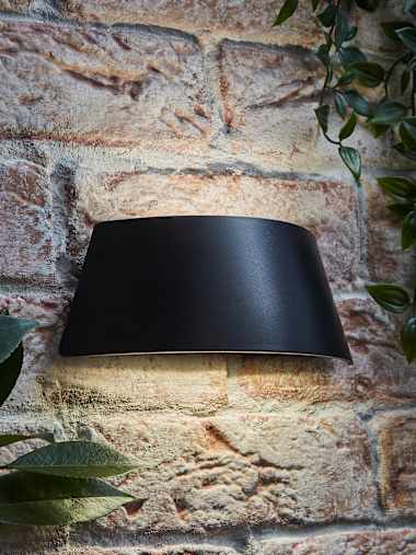 John Curved Outdoor LED Up and Down Wall Light