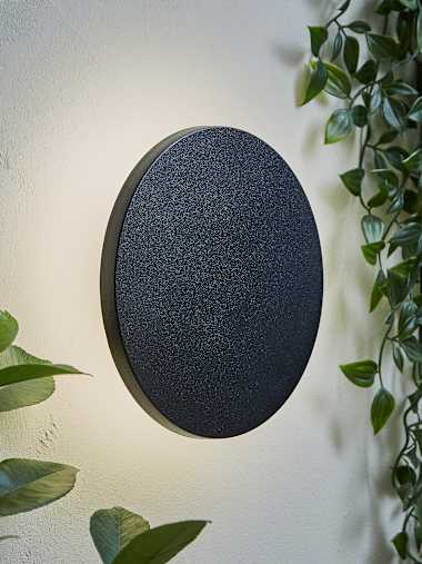 Chad Outdoor Circle Backlit LED Wall Light