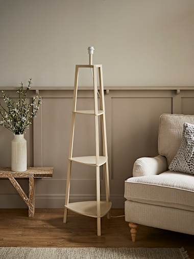 Hiru Cream Tripod Floor Lamp Base