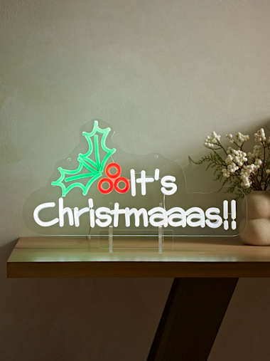Premier Decorations It's Christmaaas Neon Effect Sign