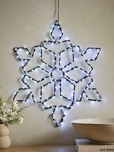 Premier Decorations Flexibrights Snowflake with White LEDs