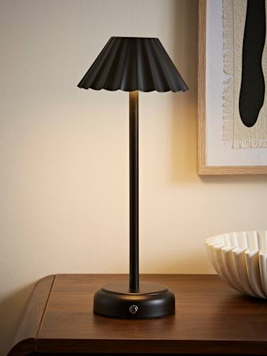 Matte Black Rechargeable Table Lamp