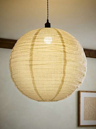 Extra Large Linen Globe Shade