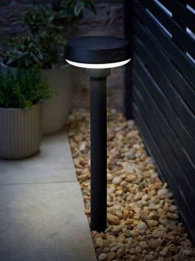 Matte Black Solar Path Stake Light