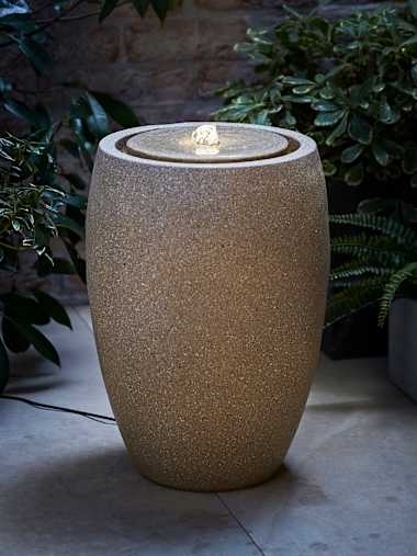 IP44 Tall Natural Urn Solar Water Feature