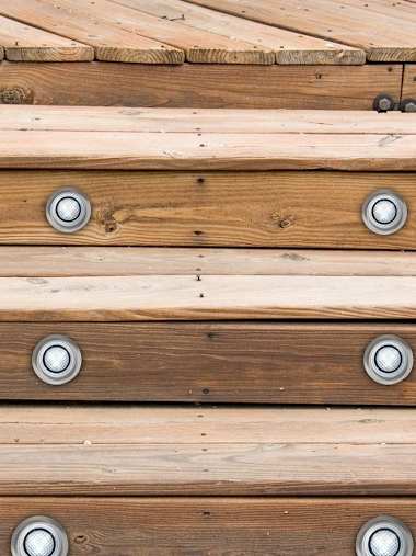 Pack of 30 x 40mm White Decking Lights