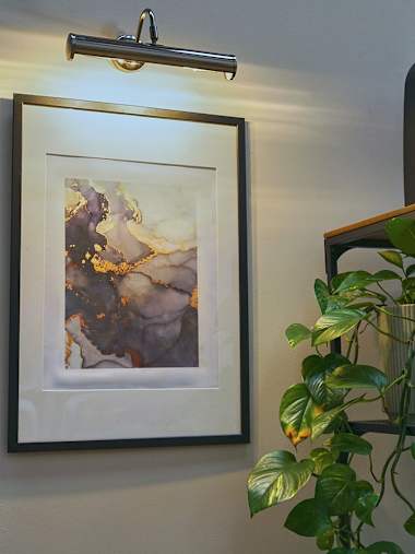 Gemini Pair of Black Traditional Picture Wall Lights