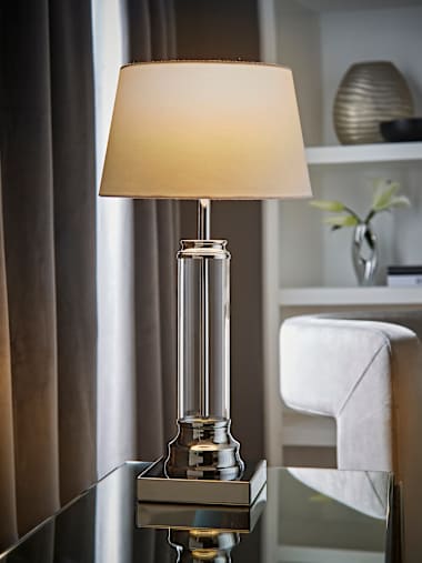 Knowles Touch Table Lamp with White Shade