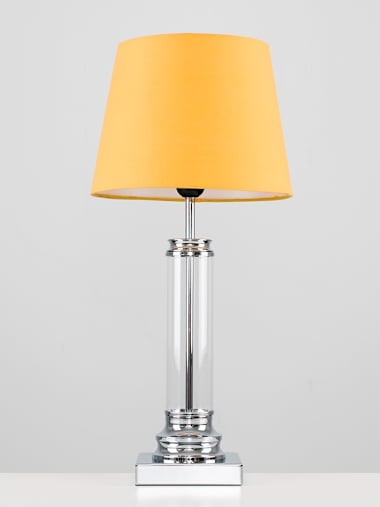 Knowles Touch Table Lamp with Mustard Shade