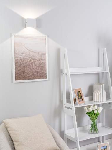 Marx Pair of White Rechargeable LED Wall Lights