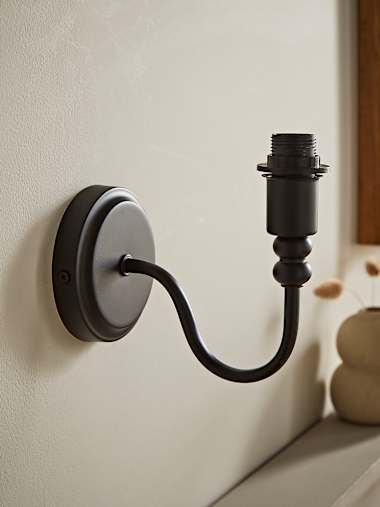 Binky Pair of Matte Black Rechargeable Wall Light Bases