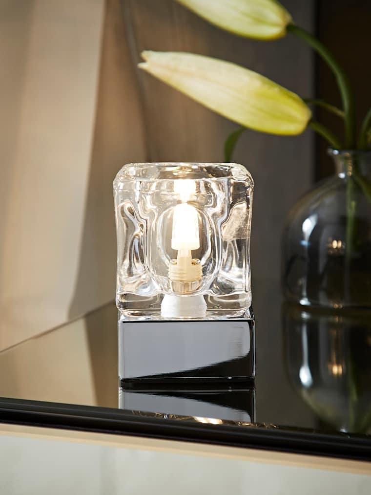 Chrome Ice Touch Table Lamp