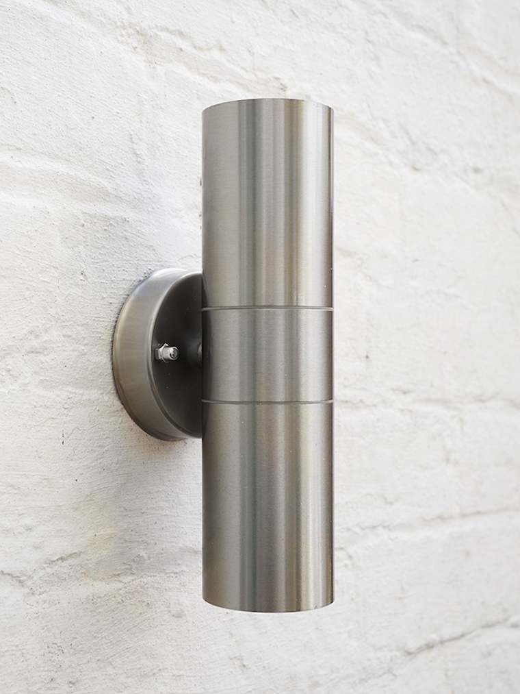 IP44 Brushed Chrome Up/Down Wall Light