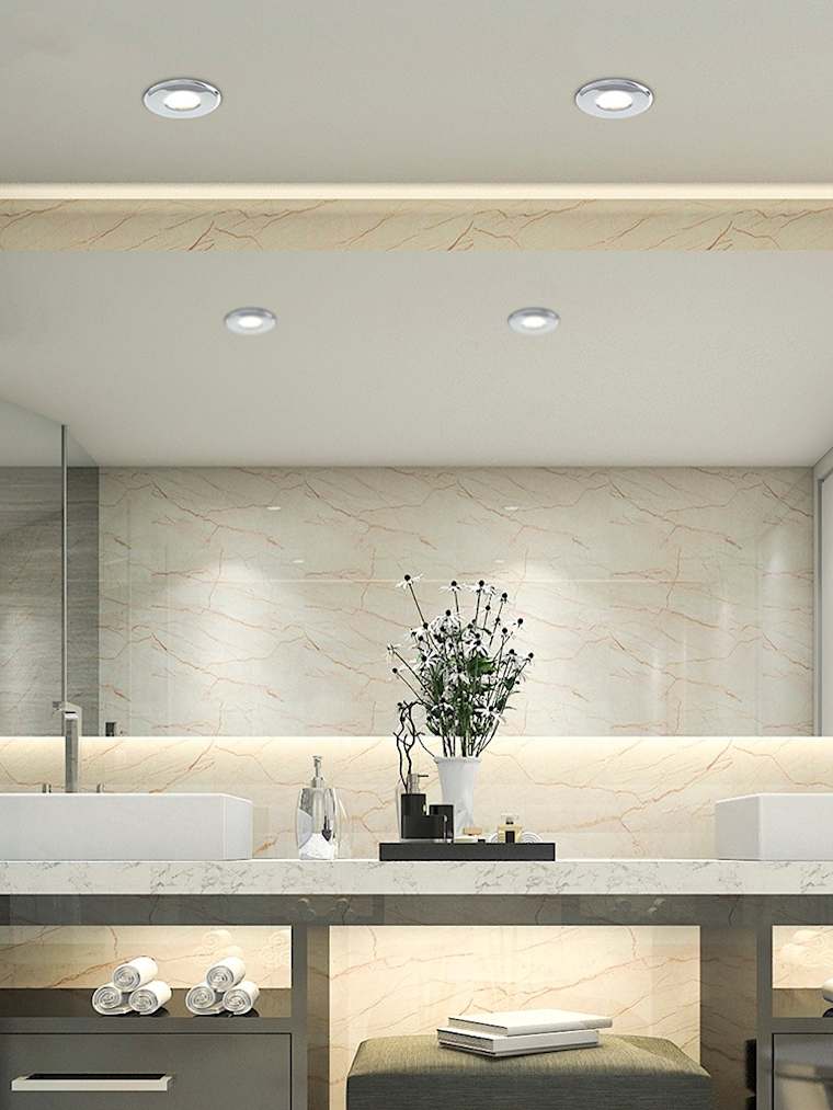 Chrome Bathroom Light