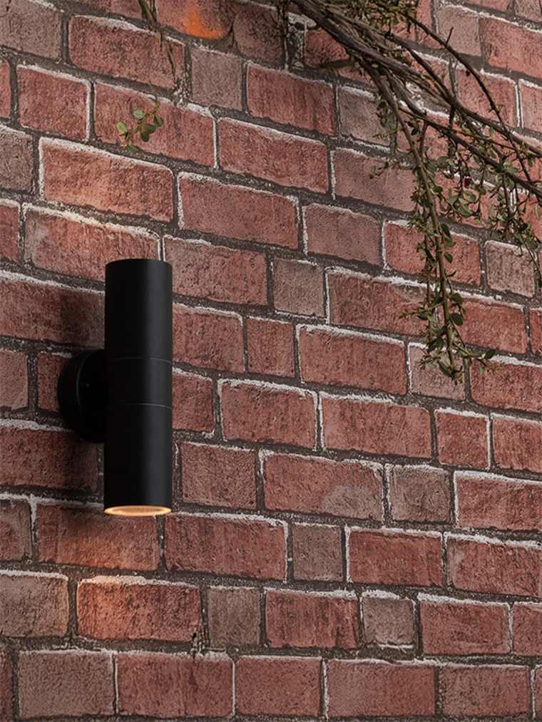 IP44 Matte Black Up/Down Wall Light
