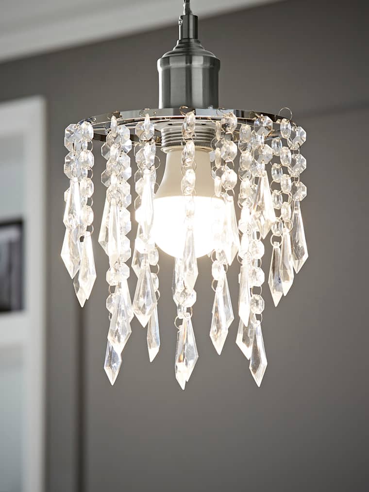 Acrylic Pendant Shade with Clear Droplets