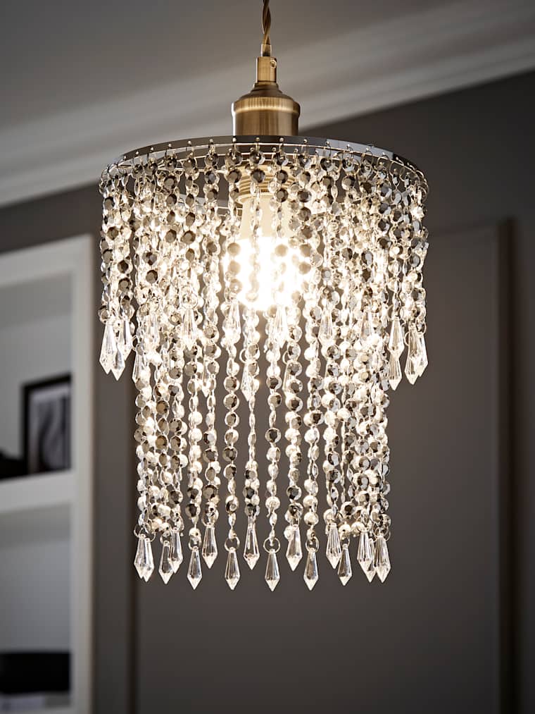 Chrome Acrylic Pendant Shade