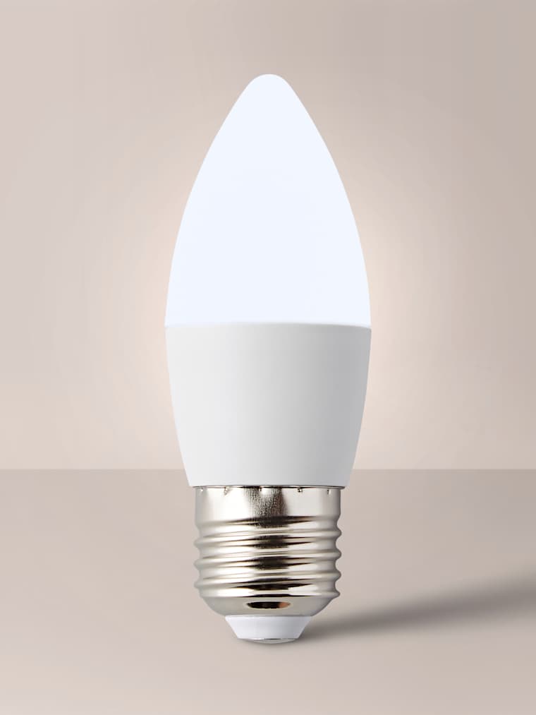 Pack of 6 4W Candle Warm White LED Bulbs