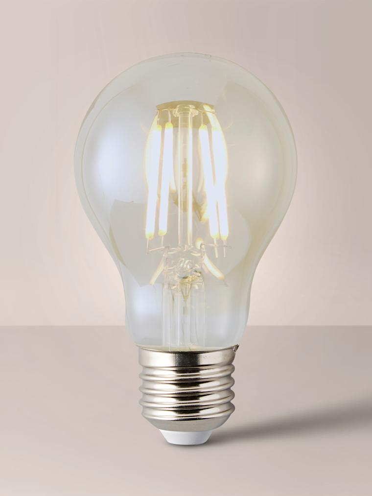 Pack of 3 4W Amber Standard Warm White LED Filament Bulbs