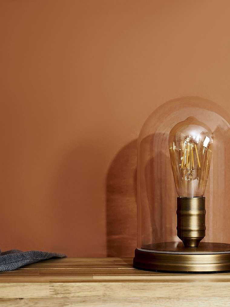 Antique Gold Industrial Table Lamp