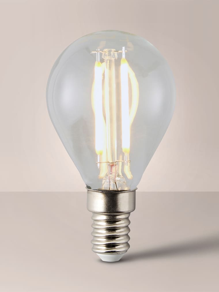 Pack of 10 4W Filament Golfball Warm White LED Bulbs