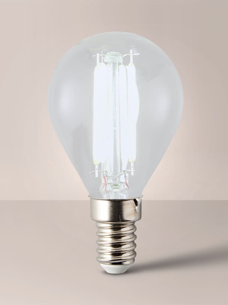 Pack of 10 4W Filament Golfball Cool White LED Bulbs
