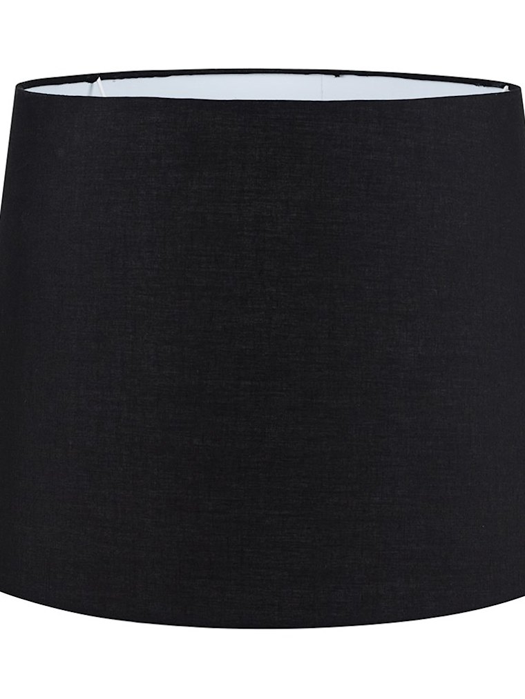 Large Black Fabric Taper Shade